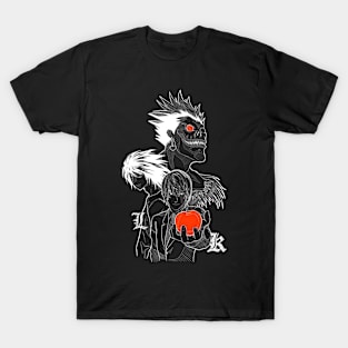 Death Note Anime (Kira , L & Ryuk) T-Shirt